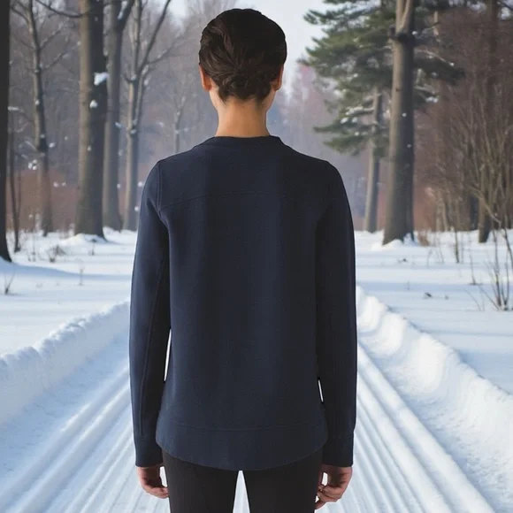 Lululemon Fleece Be True Crew in Inkwell Sz 6 - Picture 3 of 12